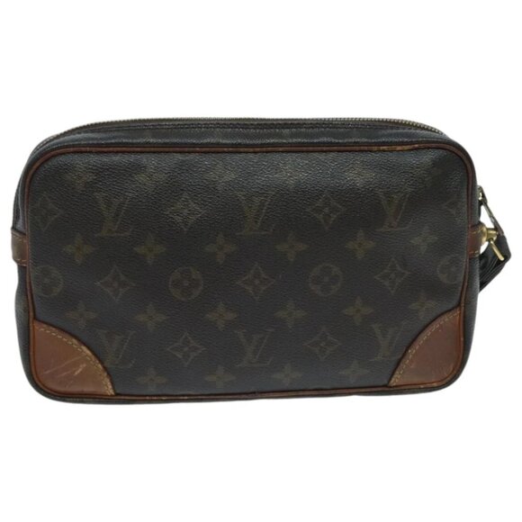 LOUIS VUITTON Monogram Marly Dragonne GM Clutch Bag M51825 LV Auth 95886 - Picture 9 of 16